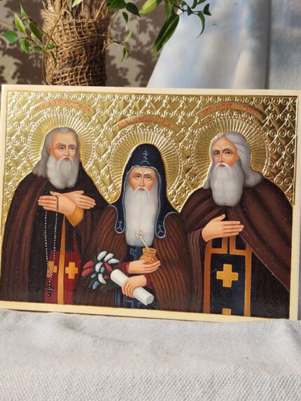 Преподобні Даміан, Агапіт та Іпатій печерські 20*15см