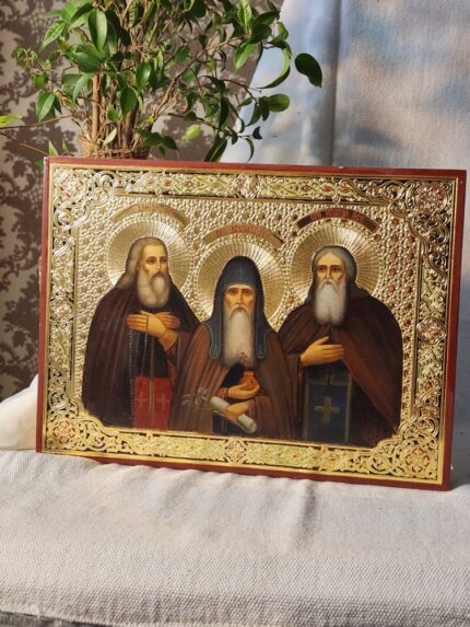 прп. Даміан, Агапіт та Іпатій печерські 27*20 см