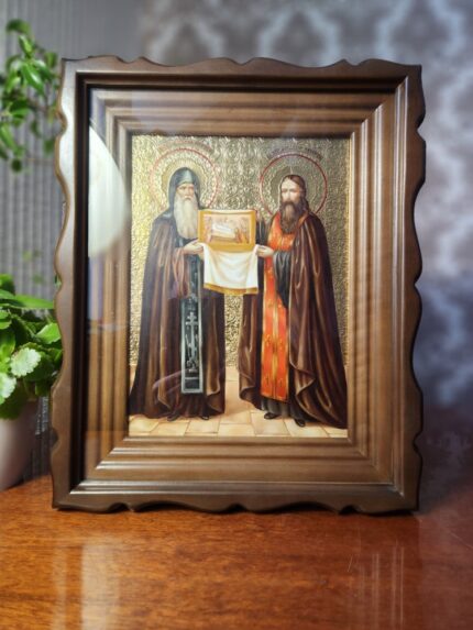 ікона святий Антоній і Феодосій 29х37