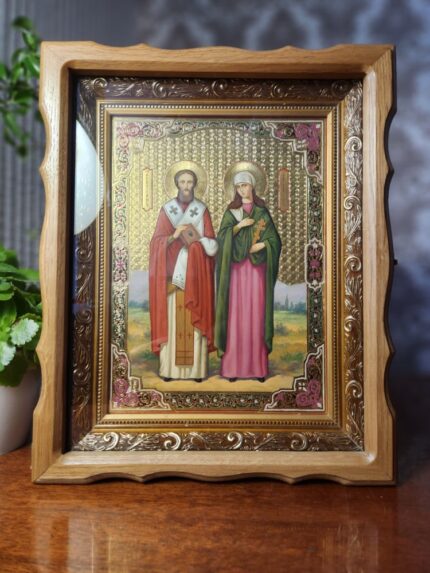 ікона святий Кіпріан та Іустина 29х35