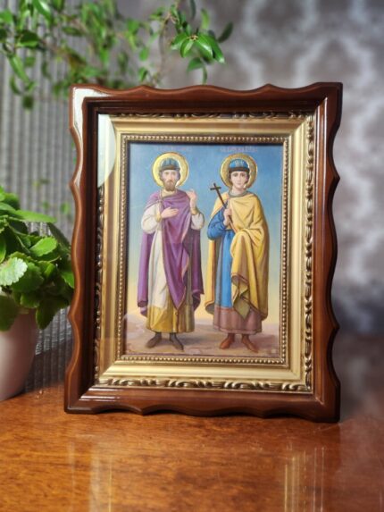 ікона святий Борис і Глеб 23х28