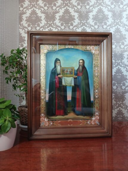 ікона святий Антоній і Феодосій 42х50