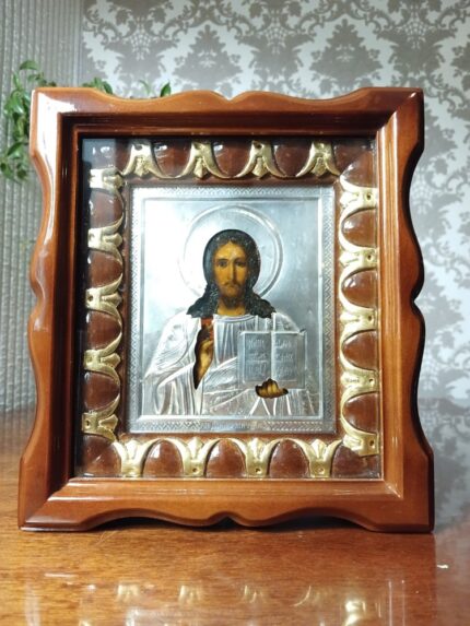 ікона Спаситель в ризі 19х21
