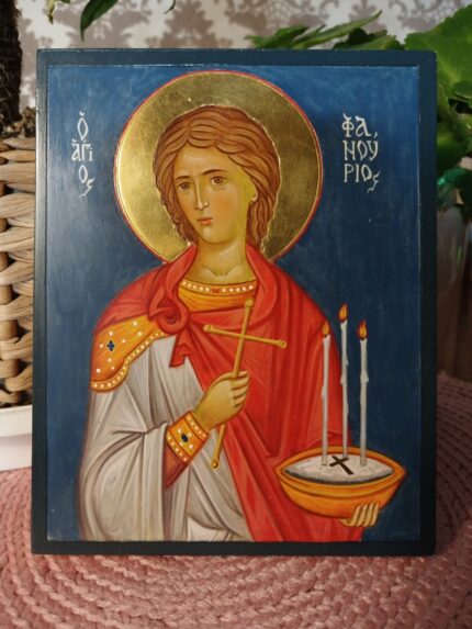 ікона святий Фанурій 12х15