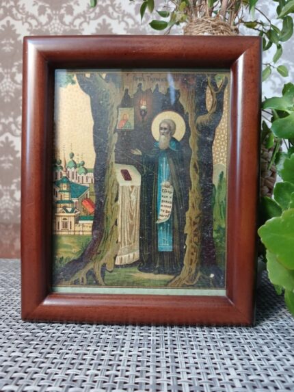 ікона святий Тихон 14х17