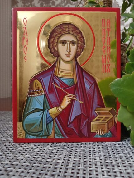 ікона святий Пантелеімон 12х15