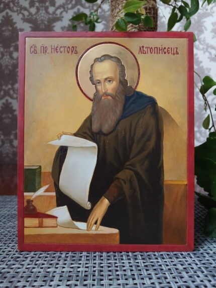 ікона святий Нестор Літописець 12х15