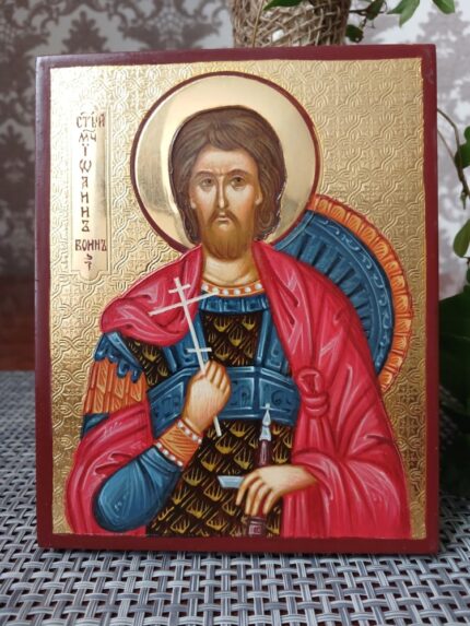 ікона святий Іоан Воїн 12х15