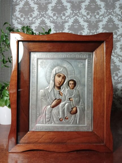 ікона Богородиця Смоленська 27х31 срібна риза