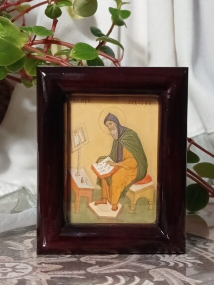 ікона святий Нестор Літописець 9х11