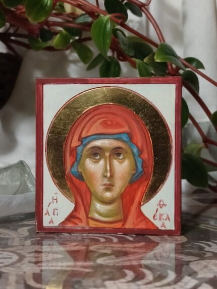 ікона свята Фекла (мініатюра) 7х8см