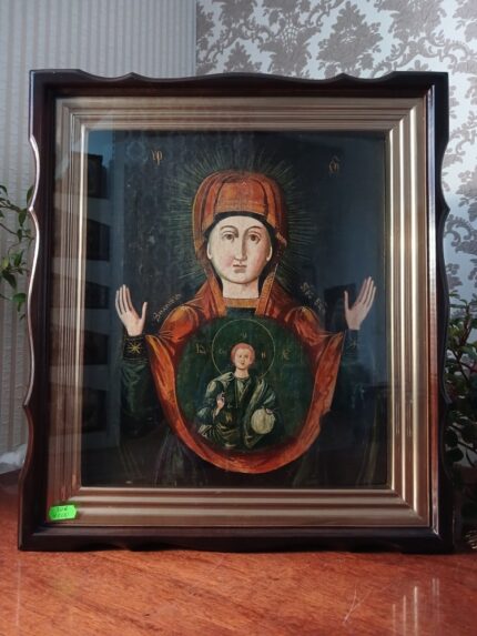 старовинна ікона Знаменіє 42х47