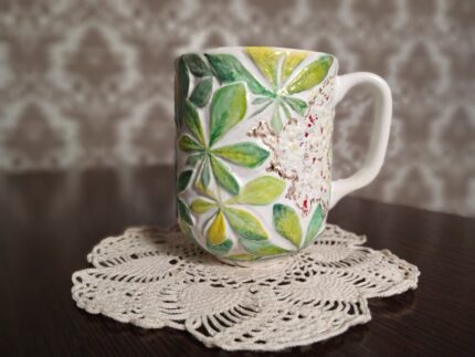 керамічна чашка ручної роботи 300 мл