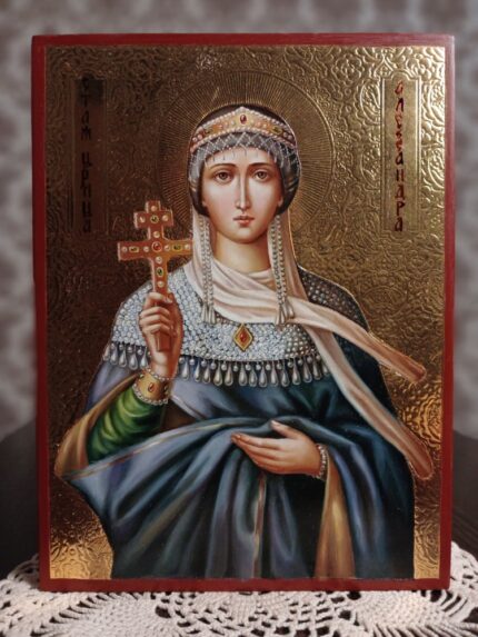 ікона свята Царица Александра 15х20