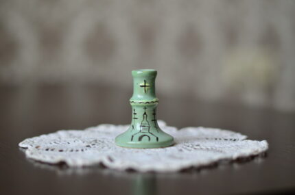 керамічний підсвічник 6 см ручної роботи