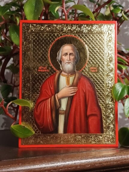 ікона святий Філарет Милостивий 10х15