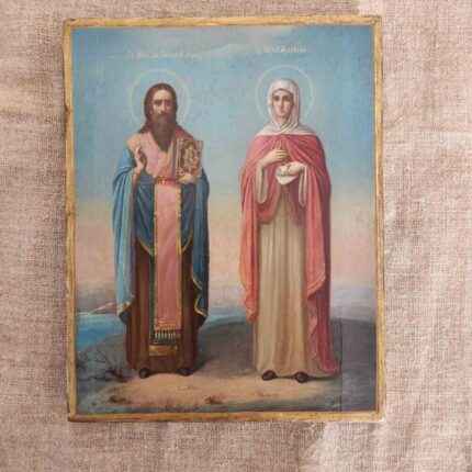 ікона свт. Василій і мц. Параскева 22х27