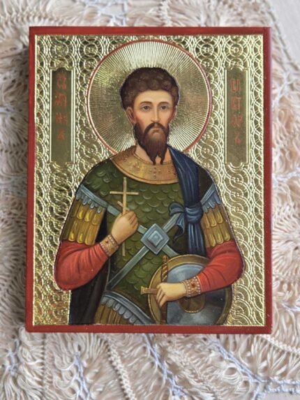 ікона мученик Віктор 12х15