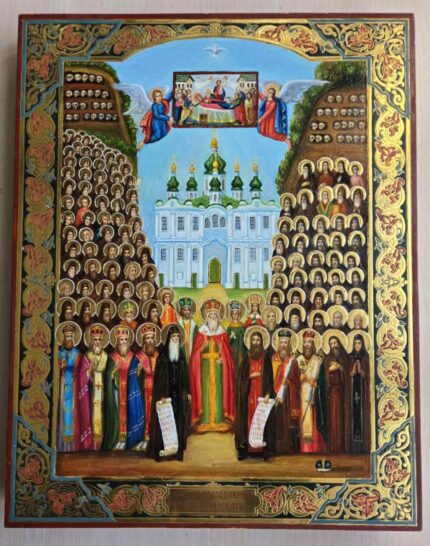 ікона Собор преподобних отців печерських 32х40