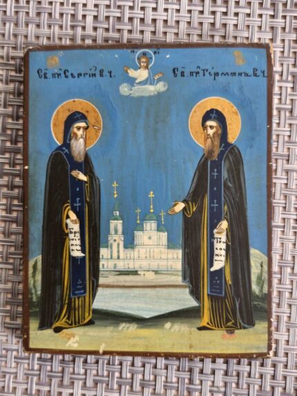 ікона прпп. Сергій і Герман 9х11